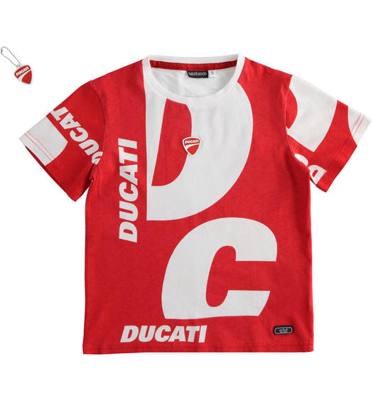 T-shirt per bambino stampa Sarabanda interpreta Ducati da 3 a 16 anni Sarabanda ROSSO-2256
