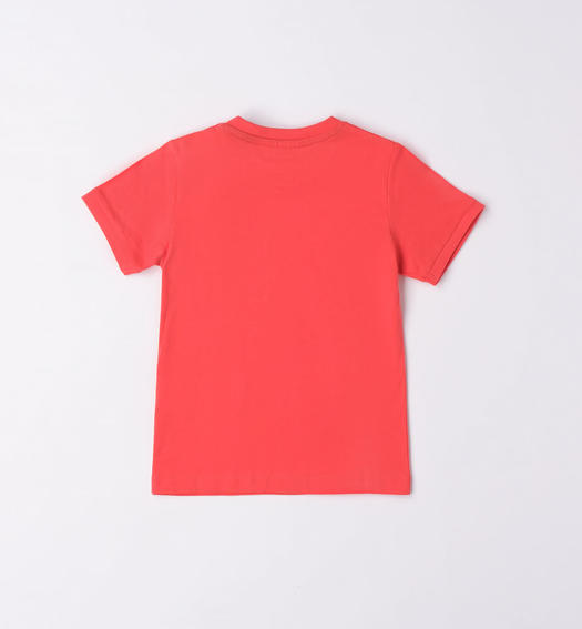 T-shirt taschino bambino 100% cotone da 9 mesi a 8 anni Sarabanda ROSSO-2152