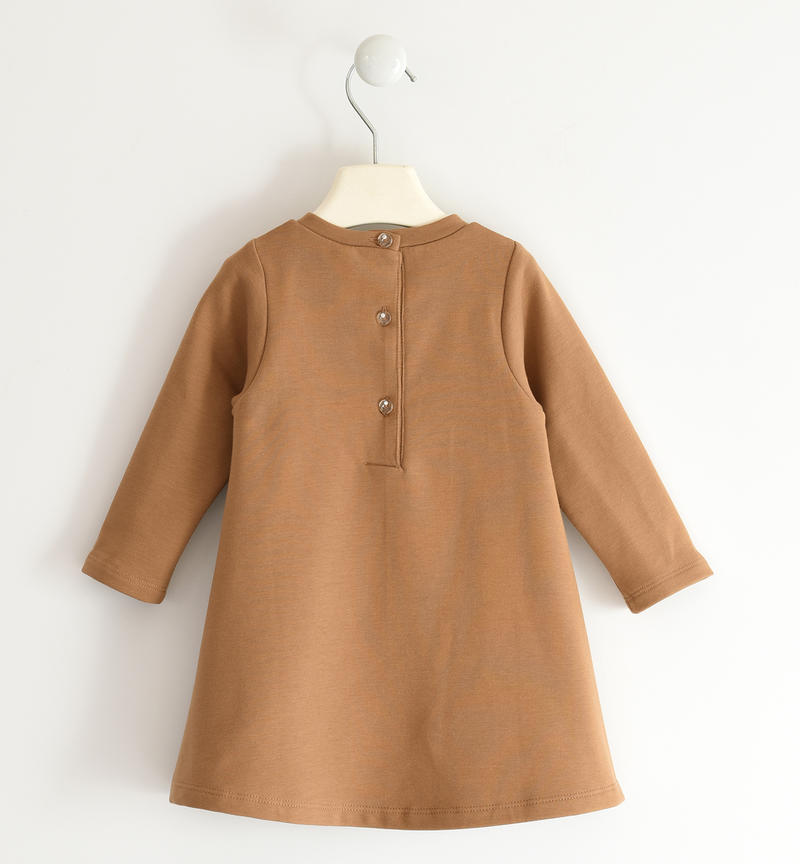 Abito bambina con orsetto da 9 mesi a 8 anni Sarabanda BEIGE-0729
