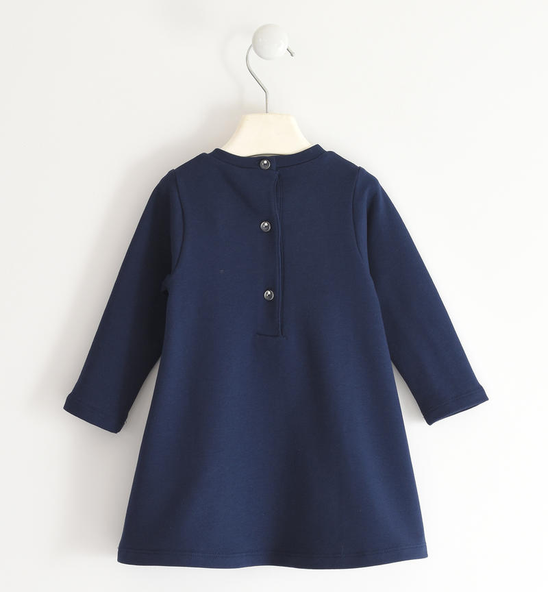 Abito bambina con orsetto da 9 mesi a 8 anni Sarabanda NAVY-3854
