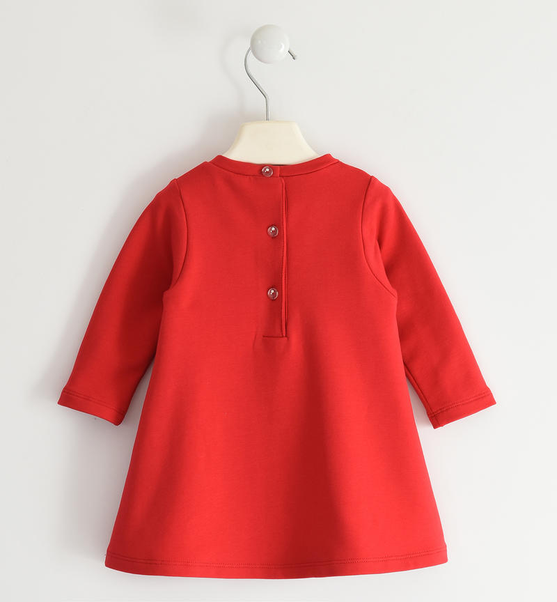 Abito bambina con orsetto da 9 mesi a 8 anni Sarabanda ROSSO-2253