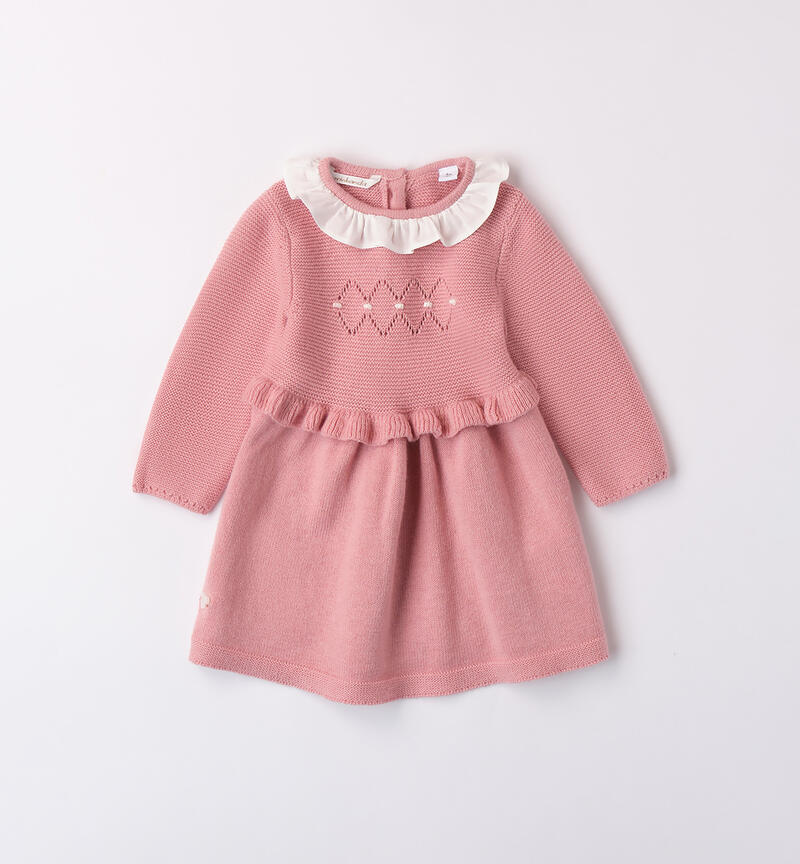 Baby girl pink dress ROSA-3031