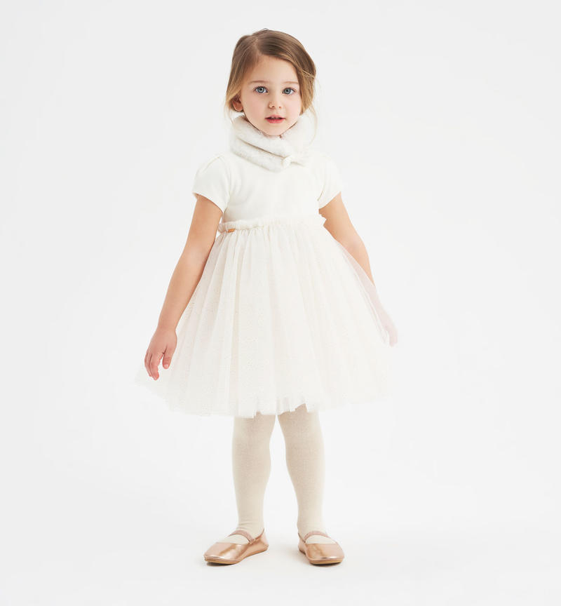 Abito cerimonia bambina da 9 mesi a 8 anni Sarabanda PANNA-0112