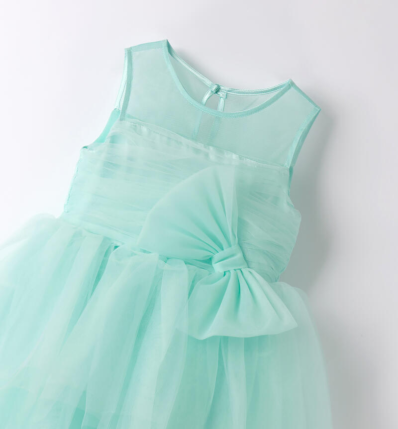 Girl's communion dress VERDE ACQUA-4154