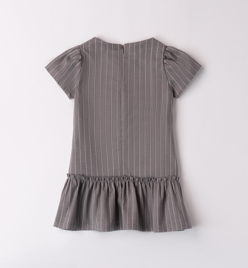 Sarabanda dress for girls GRIGIO SCURO MELANGE-8879