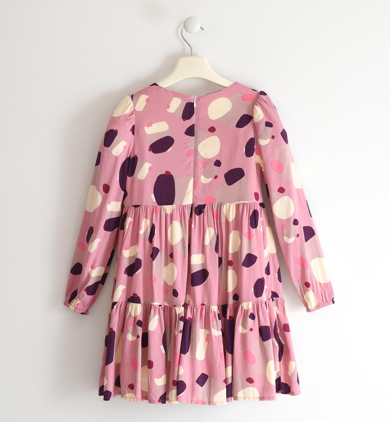 Abito ragazza fantasia da 8 a 16 anni Sarabanda PANNA-MULTICOLOR-6UR4