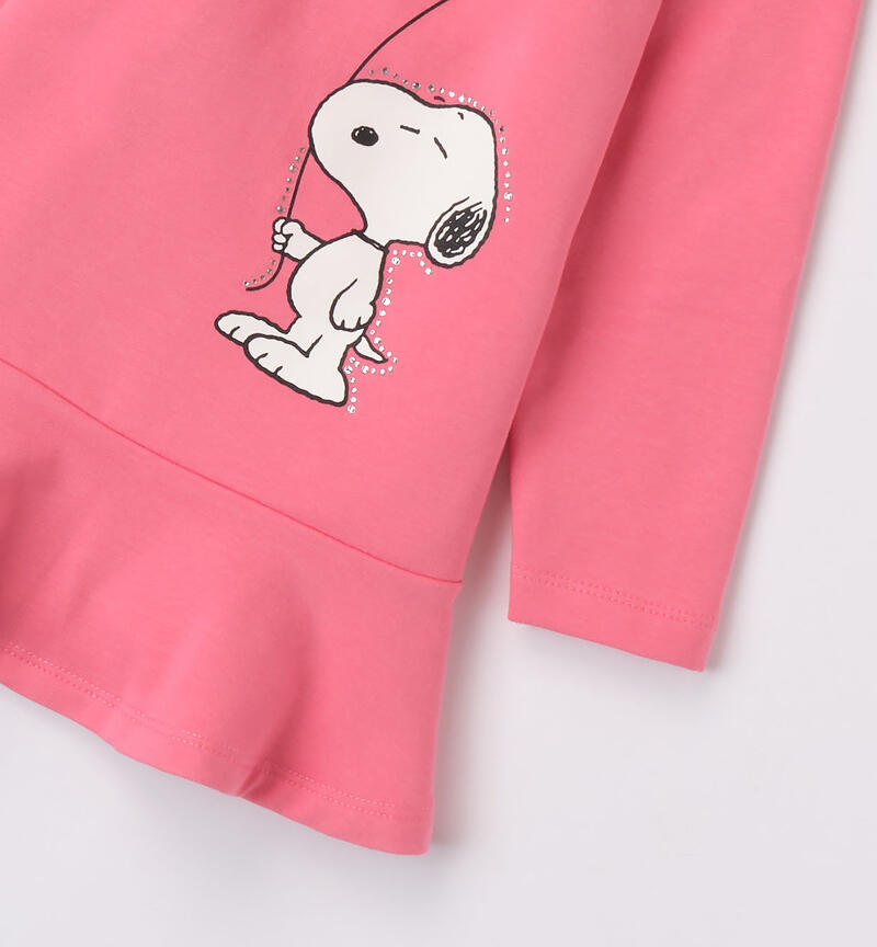 Abito rosa Snoopy per bambina da 9 mesi a 8 anni Sarabanda CORALLO-2322