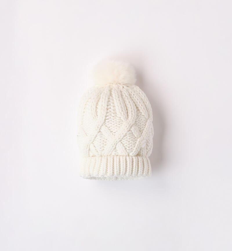 Newborn hat with pompom PANNA-0112