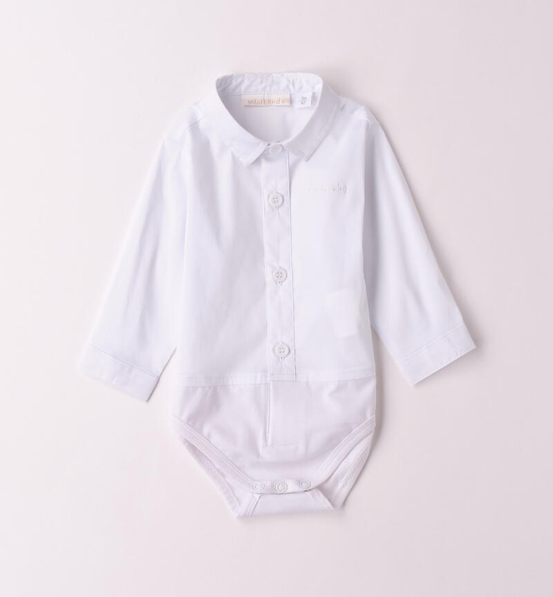 Body camicia neonato BIANCO-0113