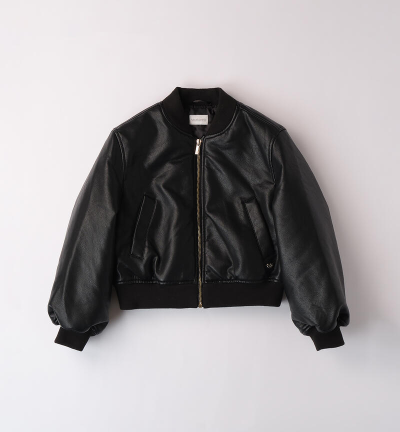 Bomber ragazza Sarabanda NERO-0658