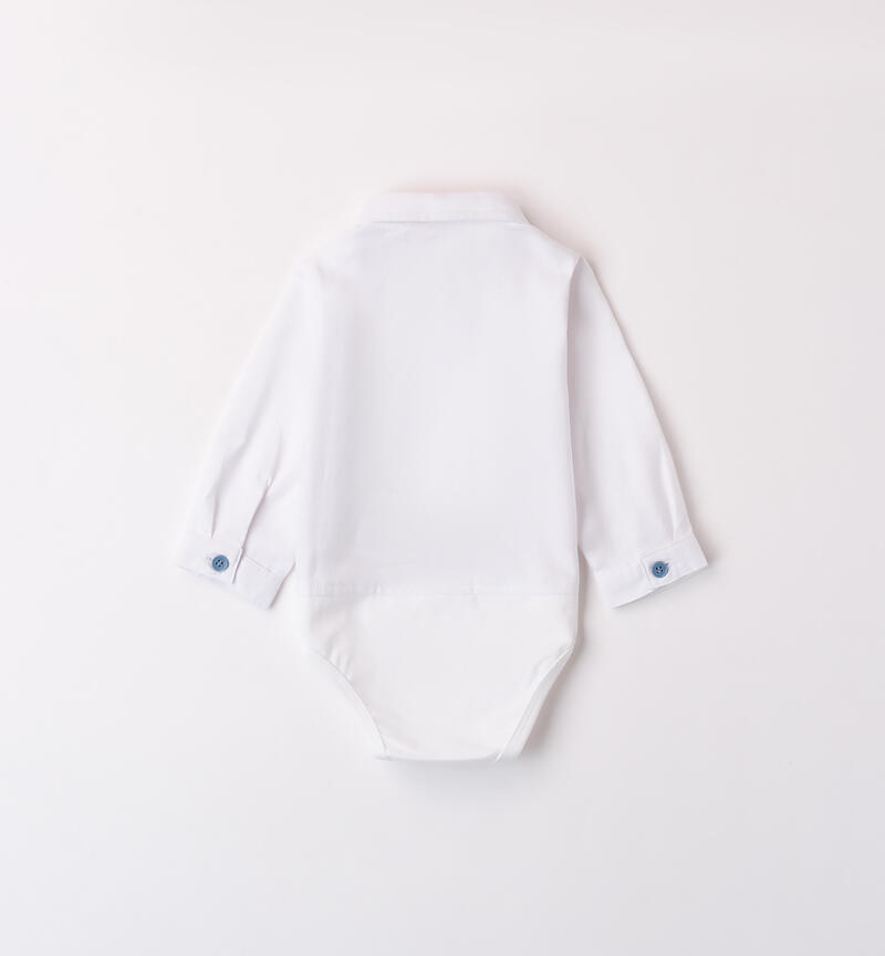 Baby boy shirt bodysuit BIANCO-0113