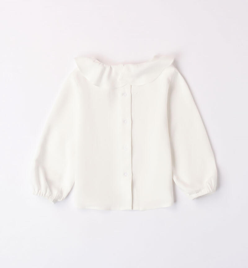 Sarabanda long-sleeved shirt for girls from 9 months to 8 years PANNA-0112