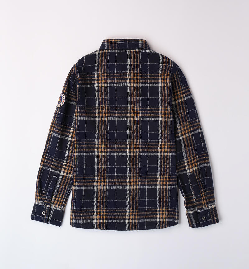 Plaid shirt for boys NAVY-3854