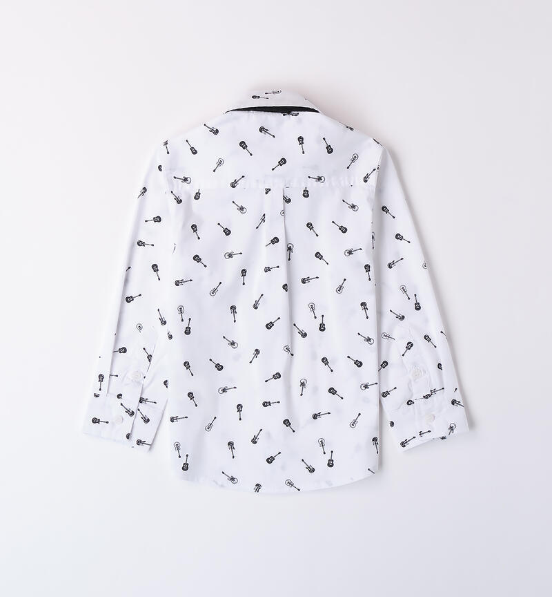 Camicia bambino con cravatta BIANCO-NERO-6AZS