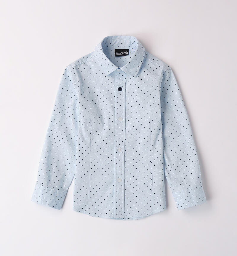 Elegant shirt for boys AZZURRO-NAVY-6AZP