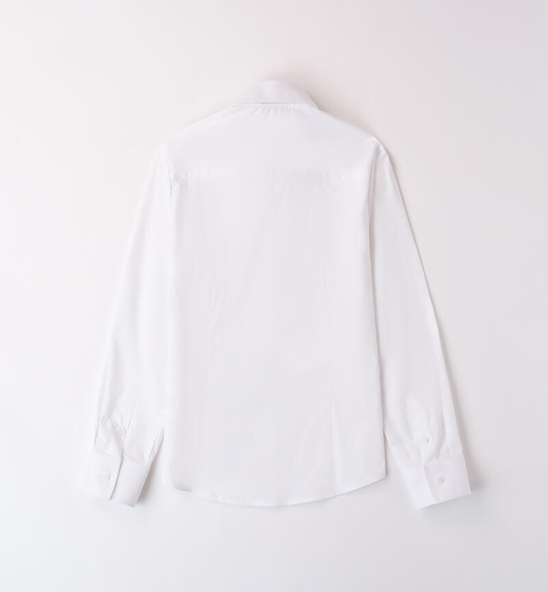 Girl's white shirt BIANCO-0113