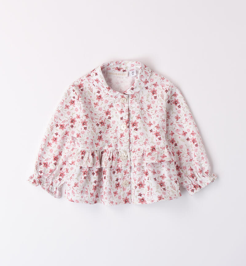 Camicia bimba in cotone
 PANNA-ROSA-6ATW