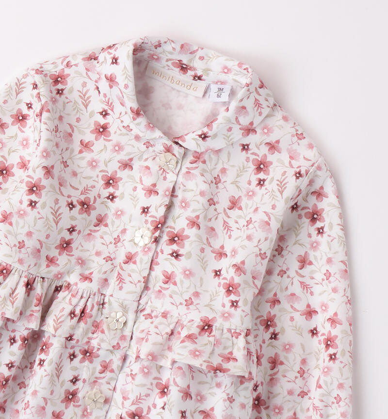 Camicia bimba in cotone
 PANNA-ROSA-6ATW