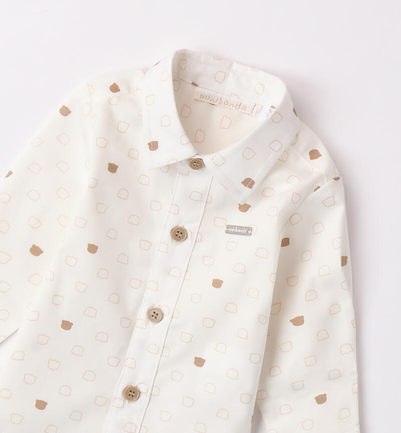 Baby boy shirt PANNA-BEIGE-6AUZ