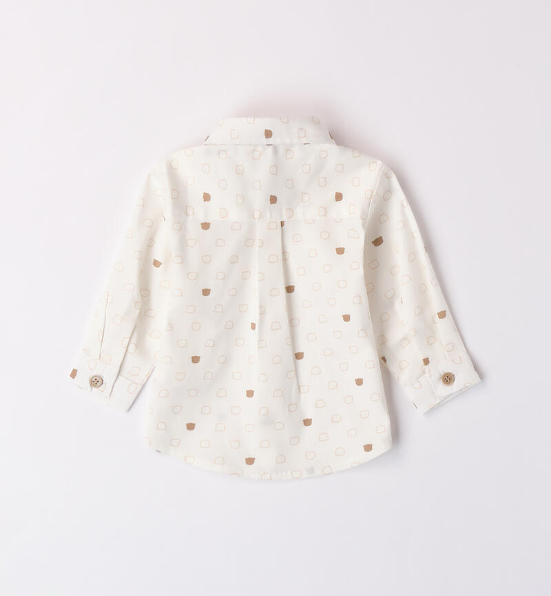 Baby boy shirt PANNA-BEIGE-6AUZ