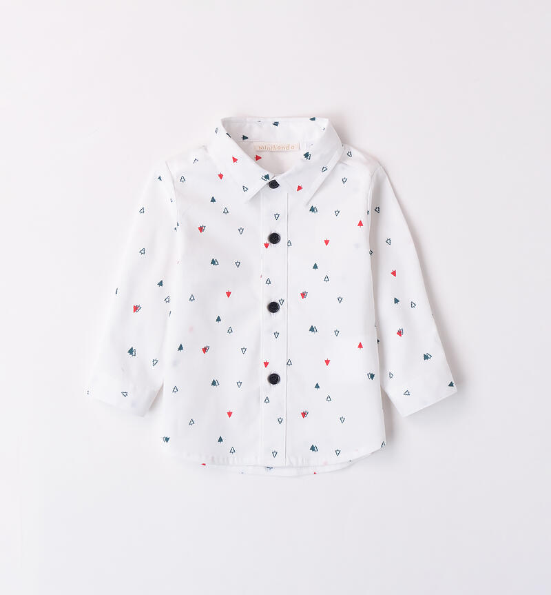 Elegant baby boy shirt BIANCO-MULTICOLOR-6AVF