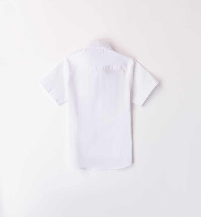 Boys' short-sleeved shirt  BIANCO-0113
