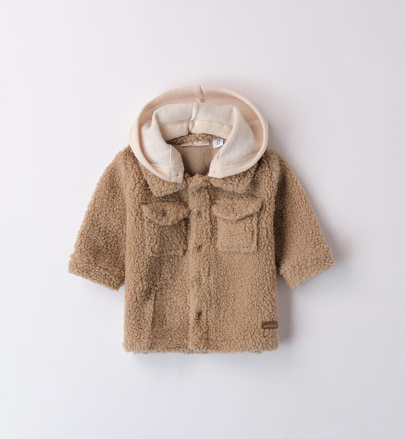 Winter baby boy shirt BEIGE-0472