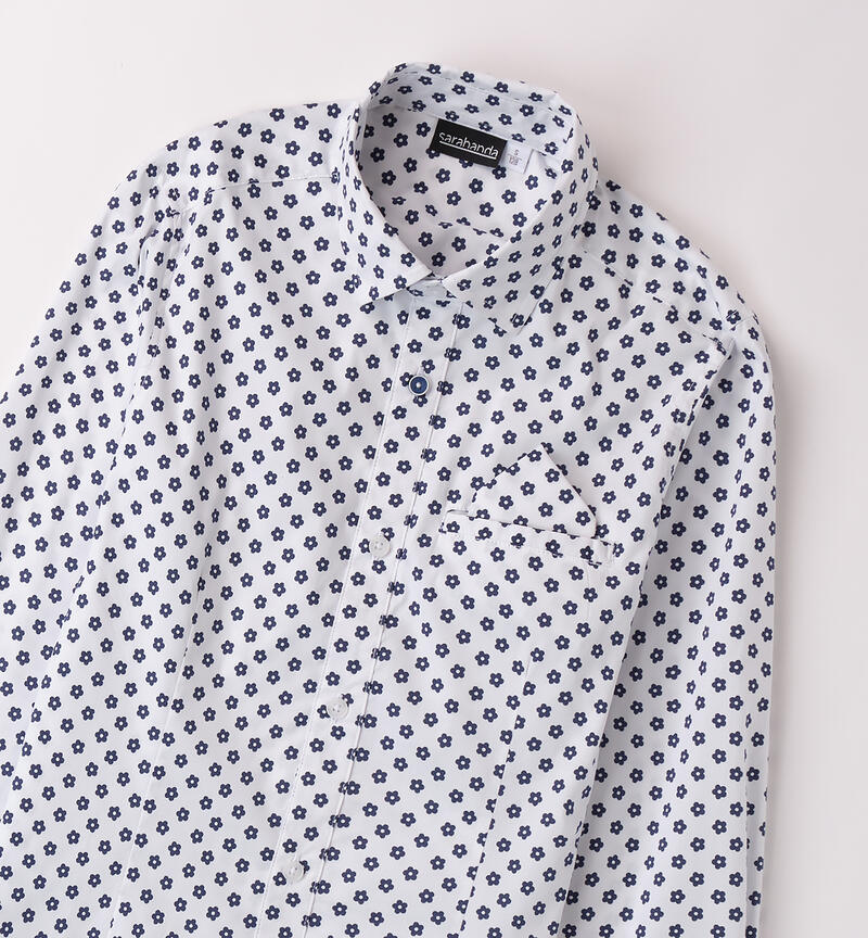 Boy's shirt BIANCO-BLU-6BFU