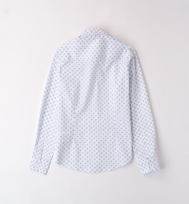 Camicia per bambino BIANCO-AZZURRO-6BRD