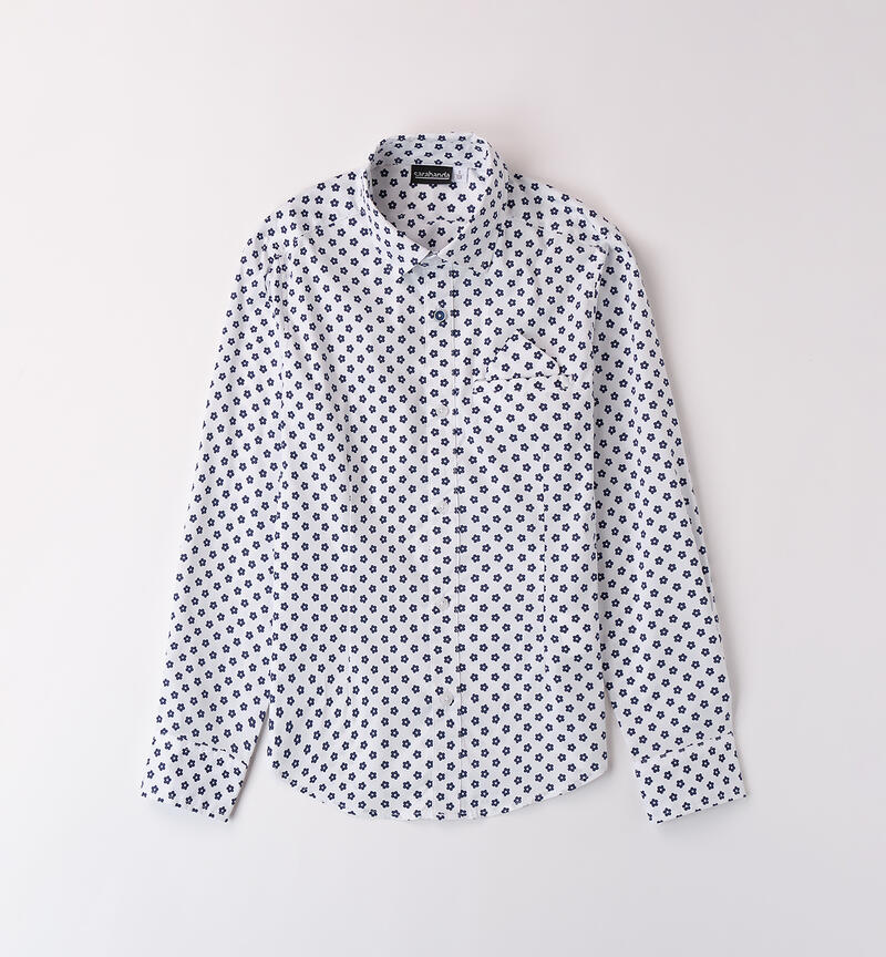 Boy's shirt BIANCO-BLU-6BFU