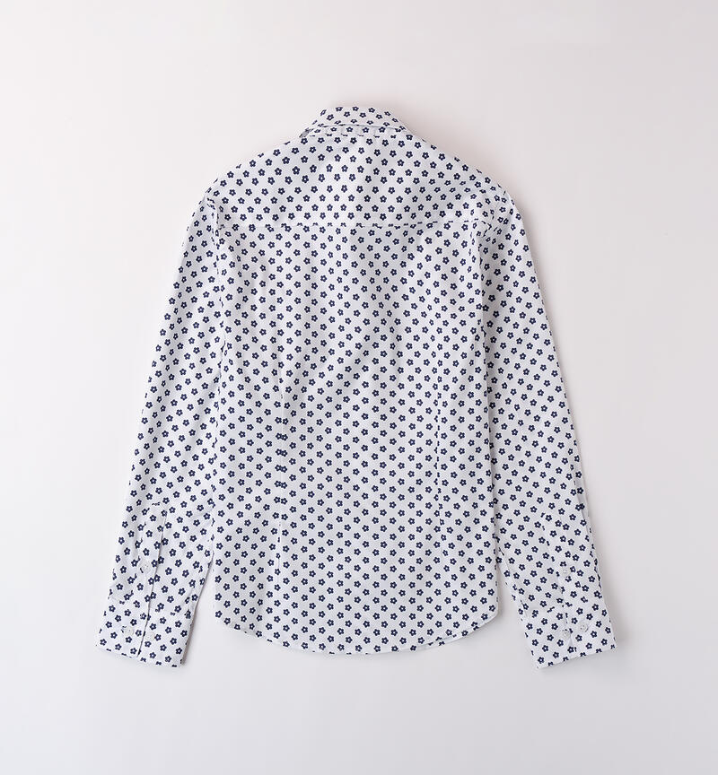 Camicia per bambino BIANCO-BLU-6BFU