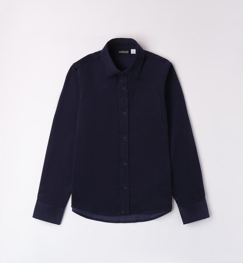 Camicia ragazzo 100% cotone NAVY-3854