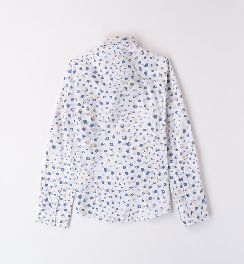 Boys¿ shirt in an all-over pattern BIANCO-MULTICOLOR-6ALA