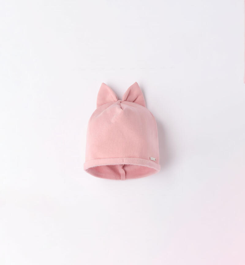 Sarabanda fleece hat for girls from 9 months to 8 years ROSA-3031