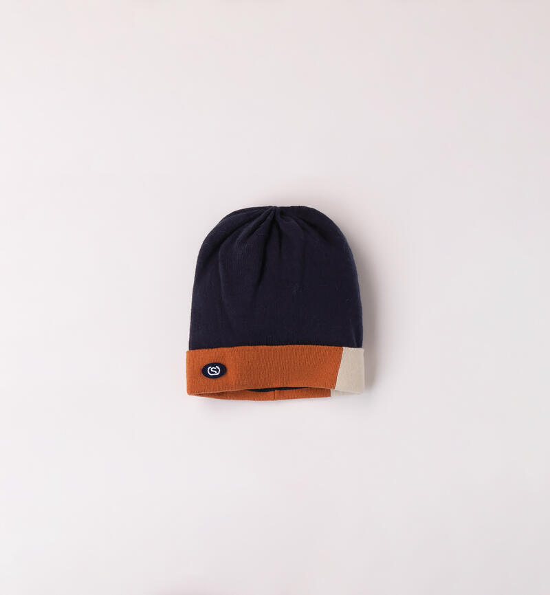 Hat and scarf for boys NAVY-3854