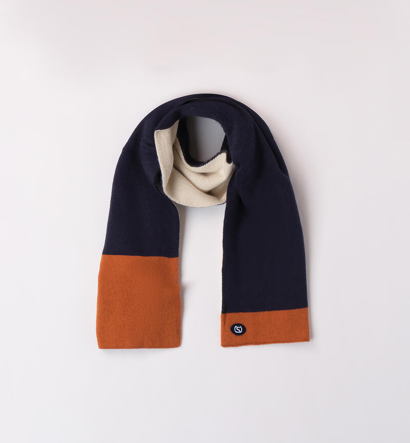 Hat and scarf for boys NAVY-3854