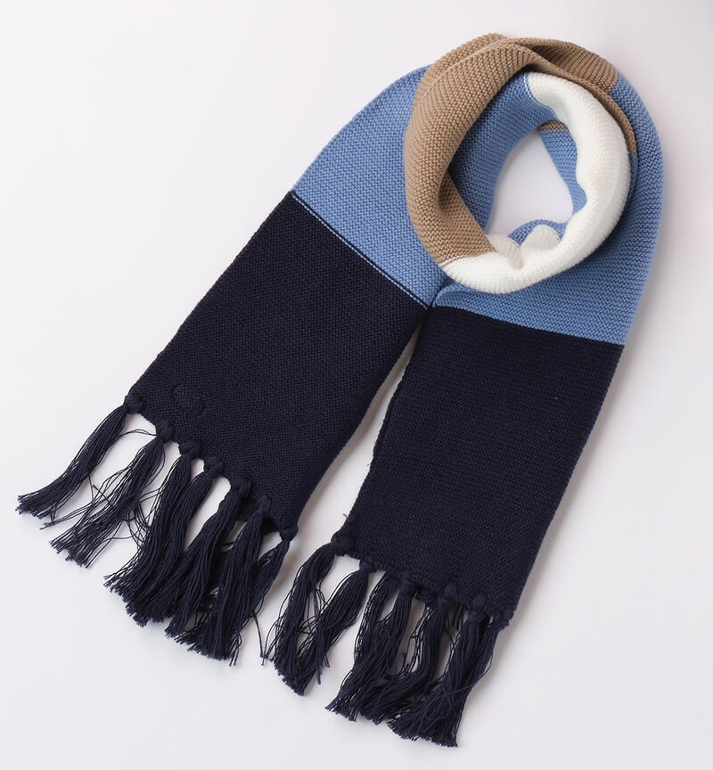 Hat and scarf for boys NAVY-3854