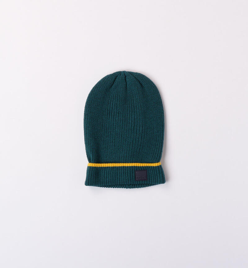 Sarabanda winter hat for boys from 8 to 16 years DARK GREEN-4586