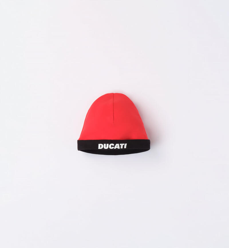 Cappello modello cuffia Ducati da neonato  ROSSO-2236
