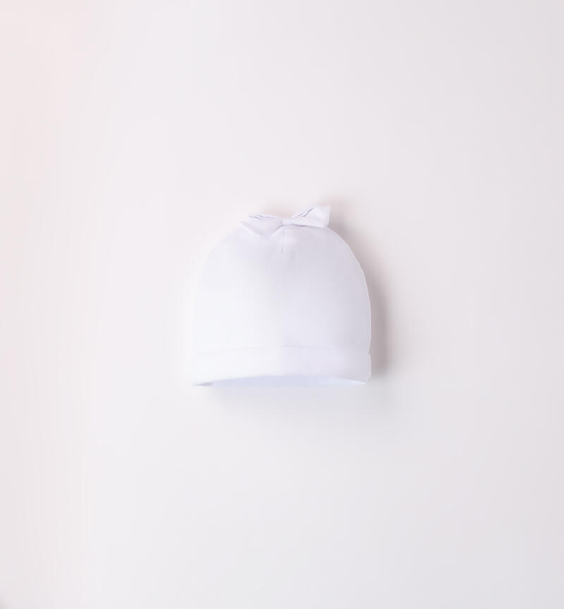 Cappello neonata Minibanda BIANCO-0113