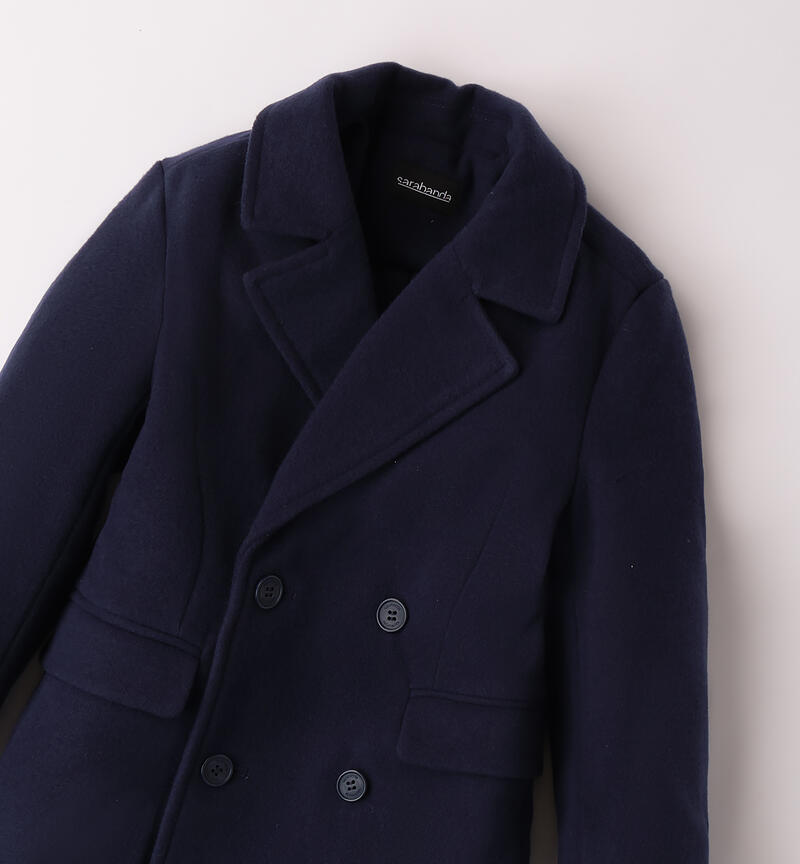 Elegant coat for boys NAVY-3854