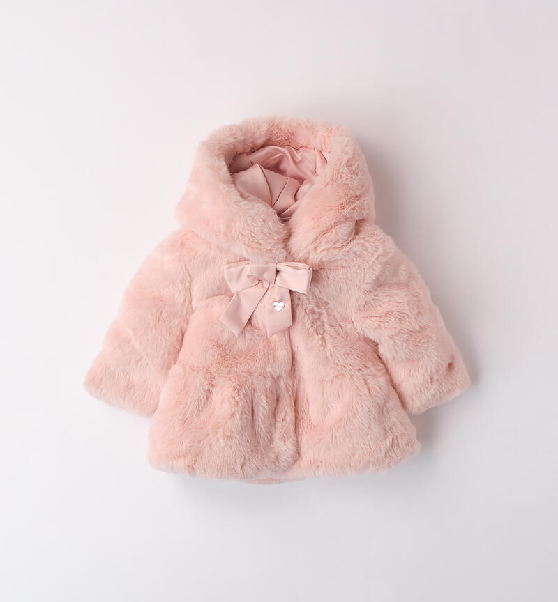 Elegant coat for baby girl ROSA CHIARO-2617