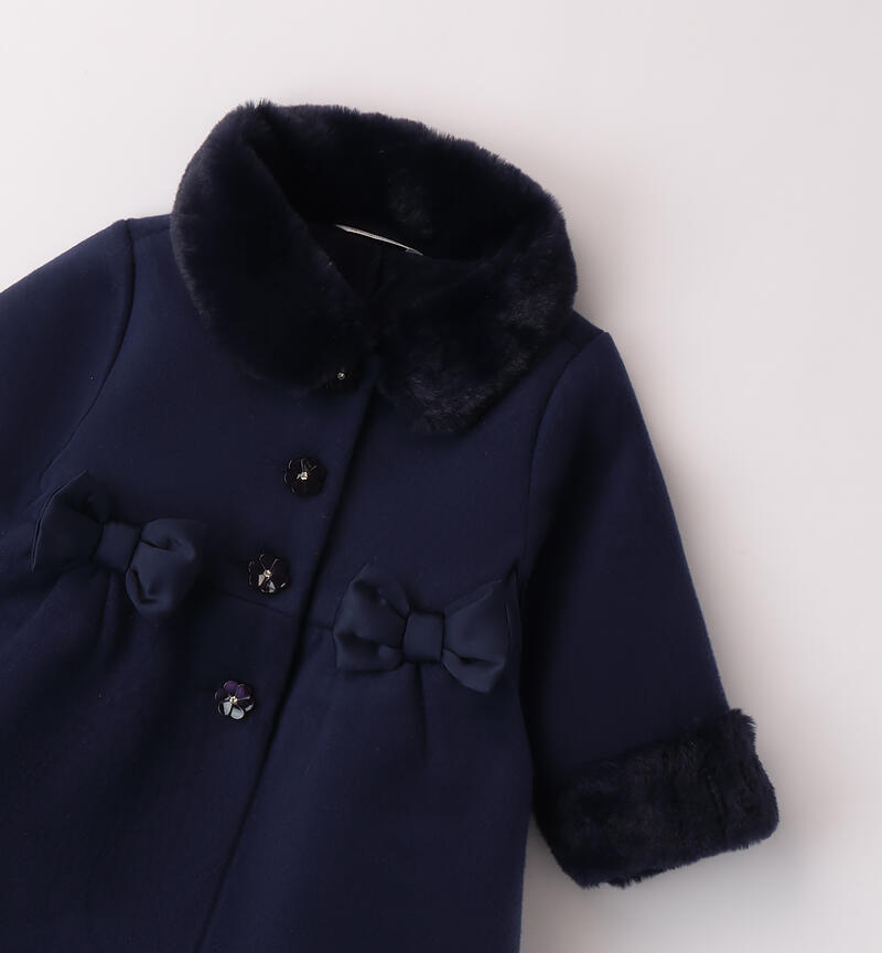 Cappotto neonata battesimo 
 NAVY-3558