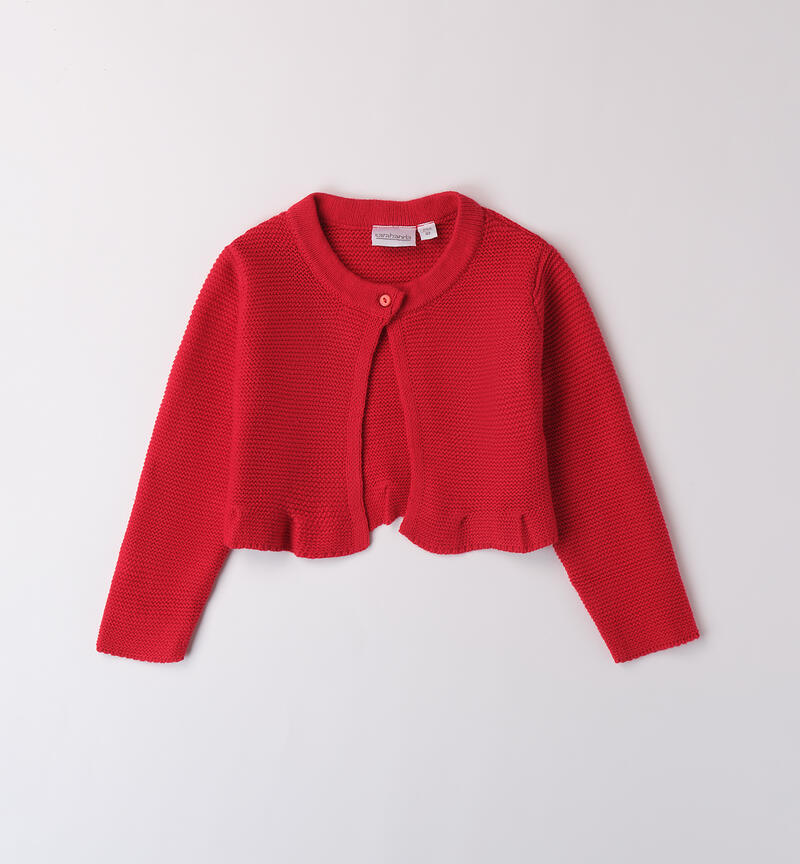 Cardigan bambina Sarabanda ROSSO-2253