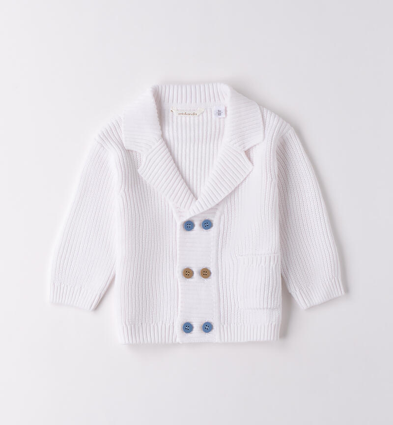 Cardigan bimbo Minibanda BIANCO-0113