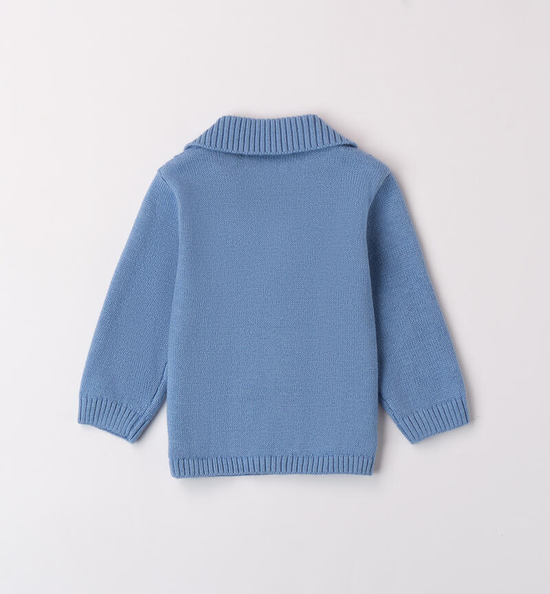 Baby boy cotton cardigan AZZURRO-3762