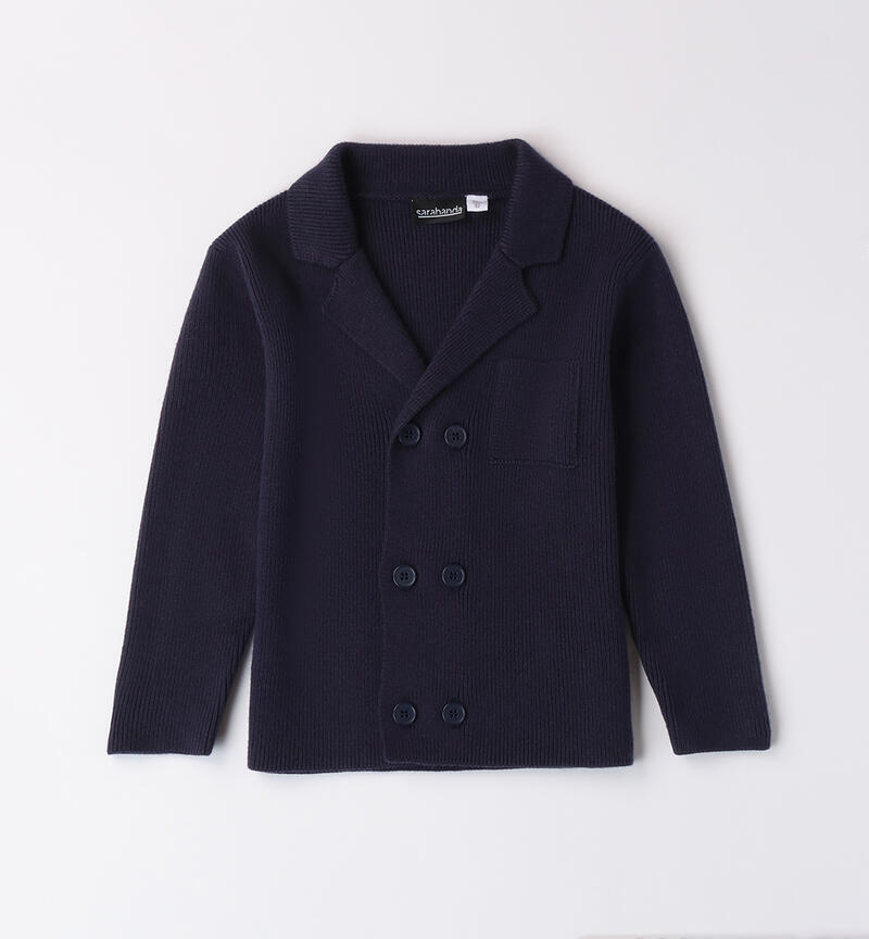 Elegant cardigan for boys NAVY-3854