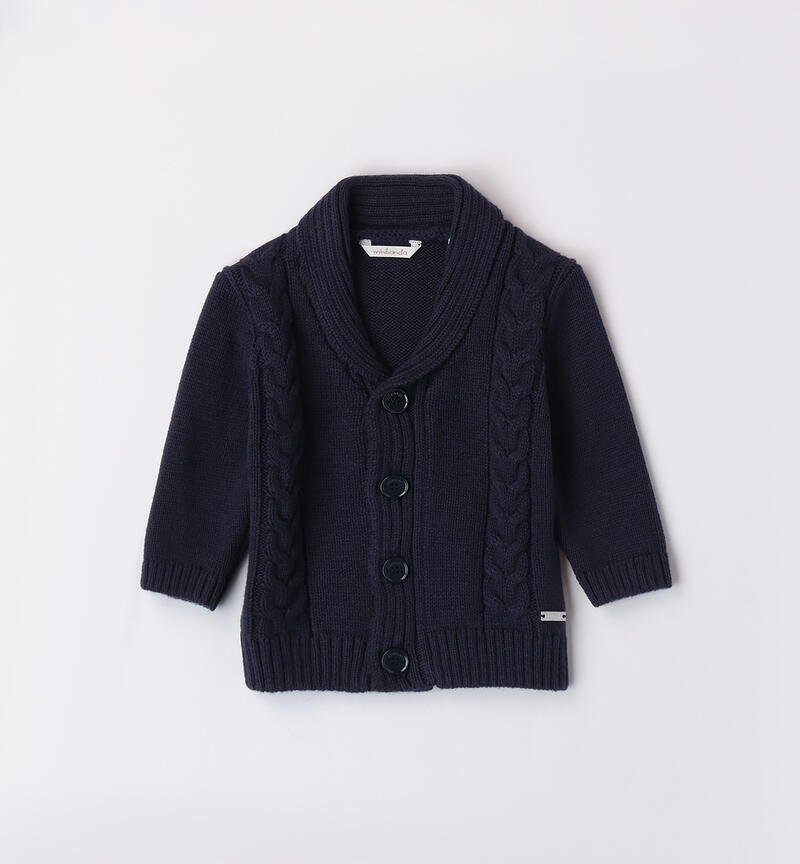 Cotton cardigan for baby boy NAVY-3885