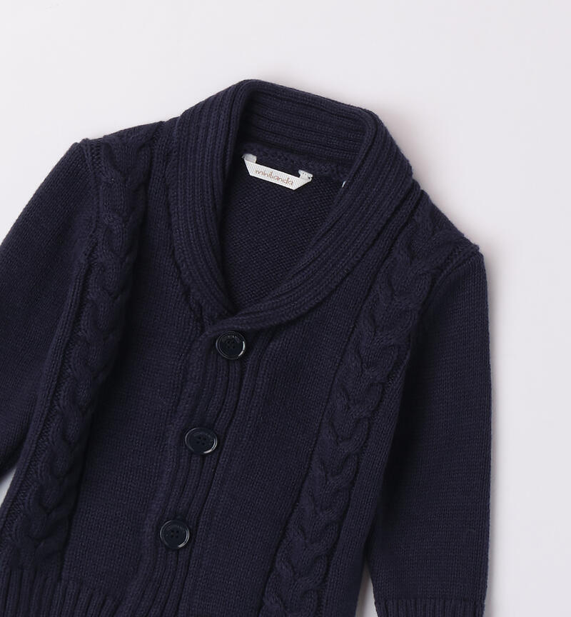 Cardigan neonato cotone
 NAVY-3885