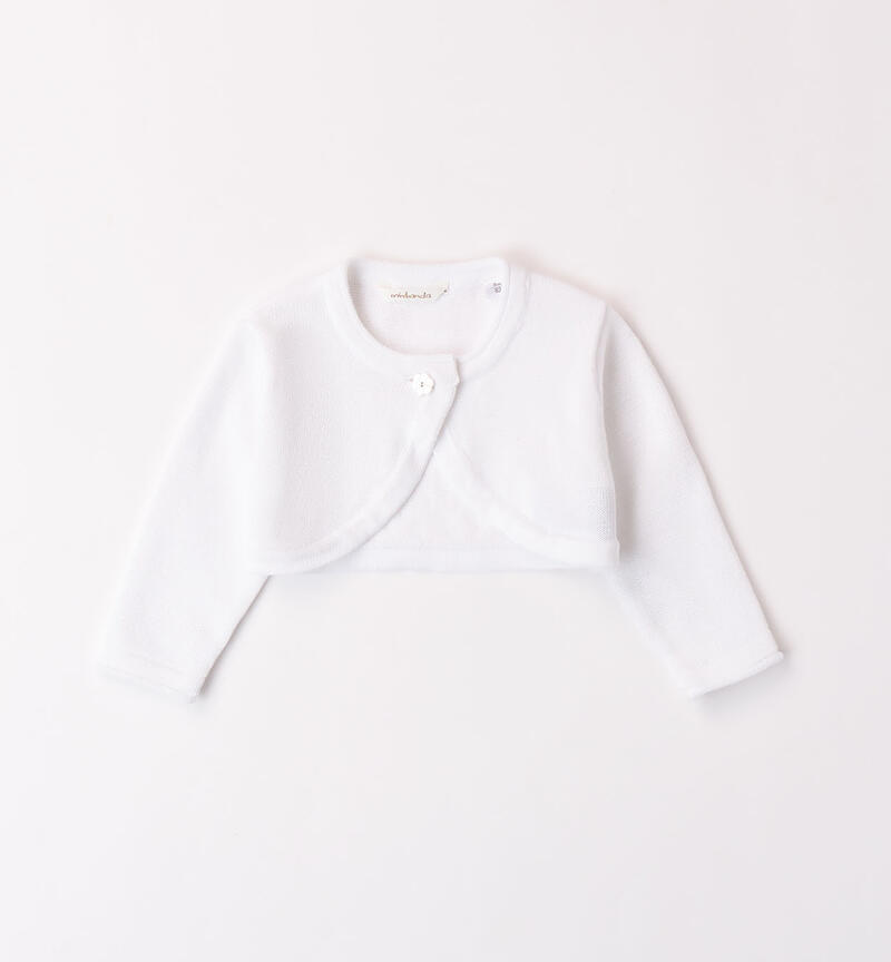 Cardigan per bimba BIANCO-0113